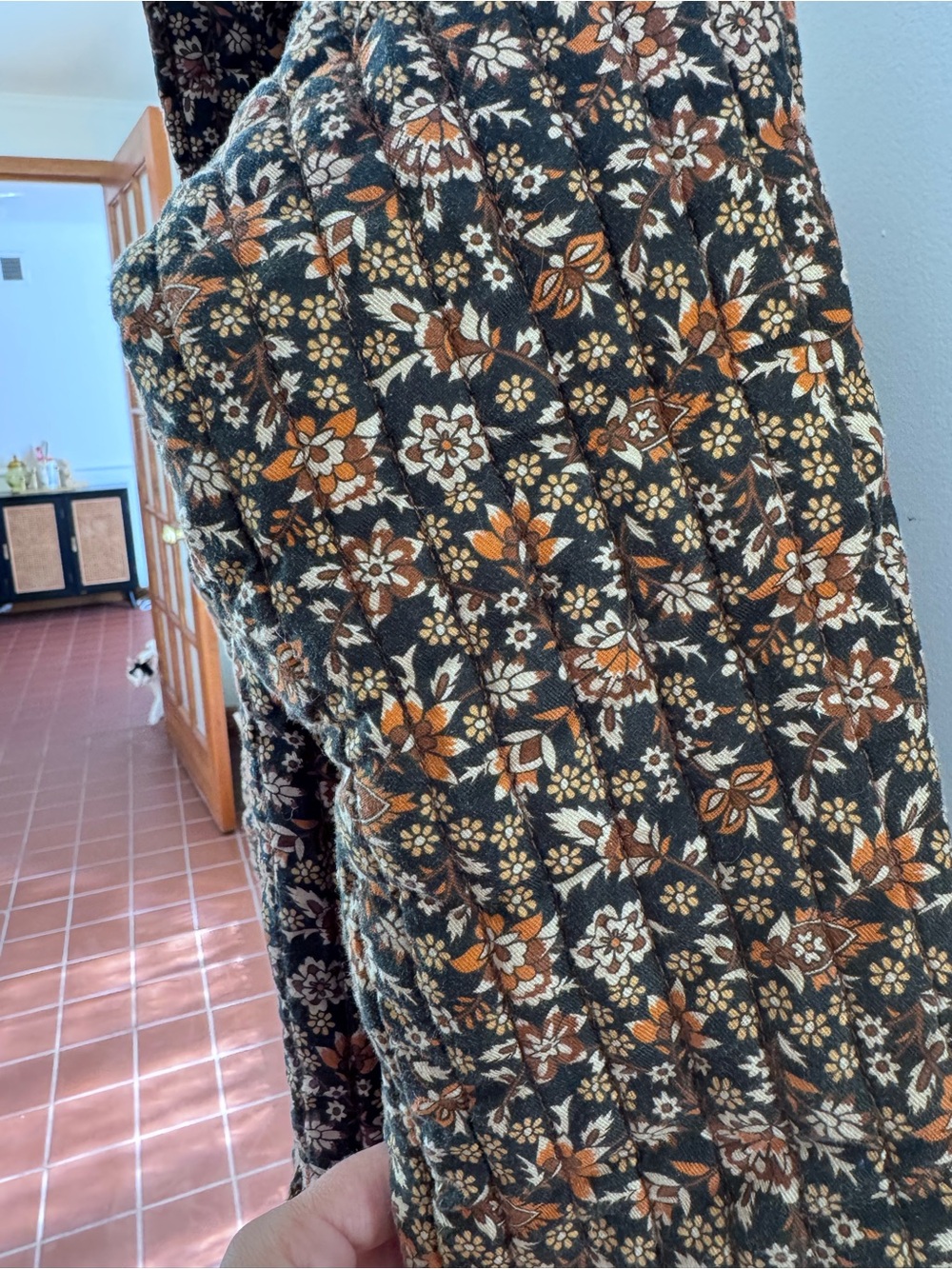 Spell from Anthropologie - Floral Quilted Long Coat - Picture 5 of 6